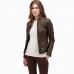 Stylish Brown Women Leather Jacket