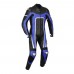 Blue Black Motorbike one piece suit