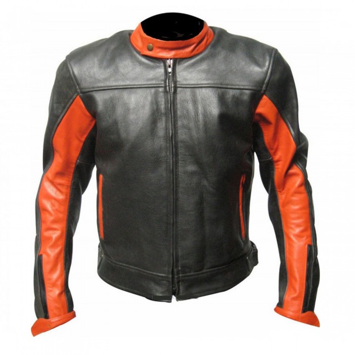 Unique Color combo Biker leather Jacket