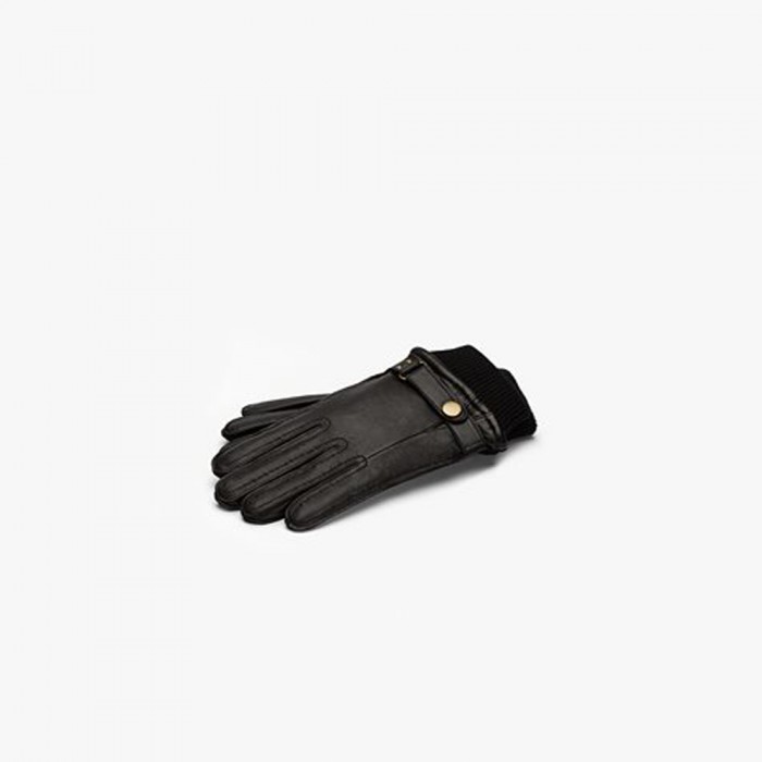 soft leather glove 100% polyester fleece