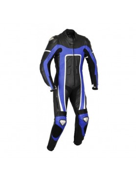 Blue Black Motorbike one piece suit