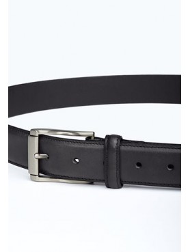 Downing polished leather finish belt