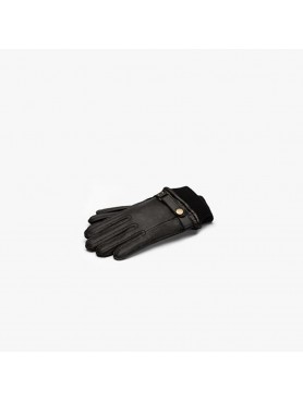 soft leather glove 100% polyester fleece